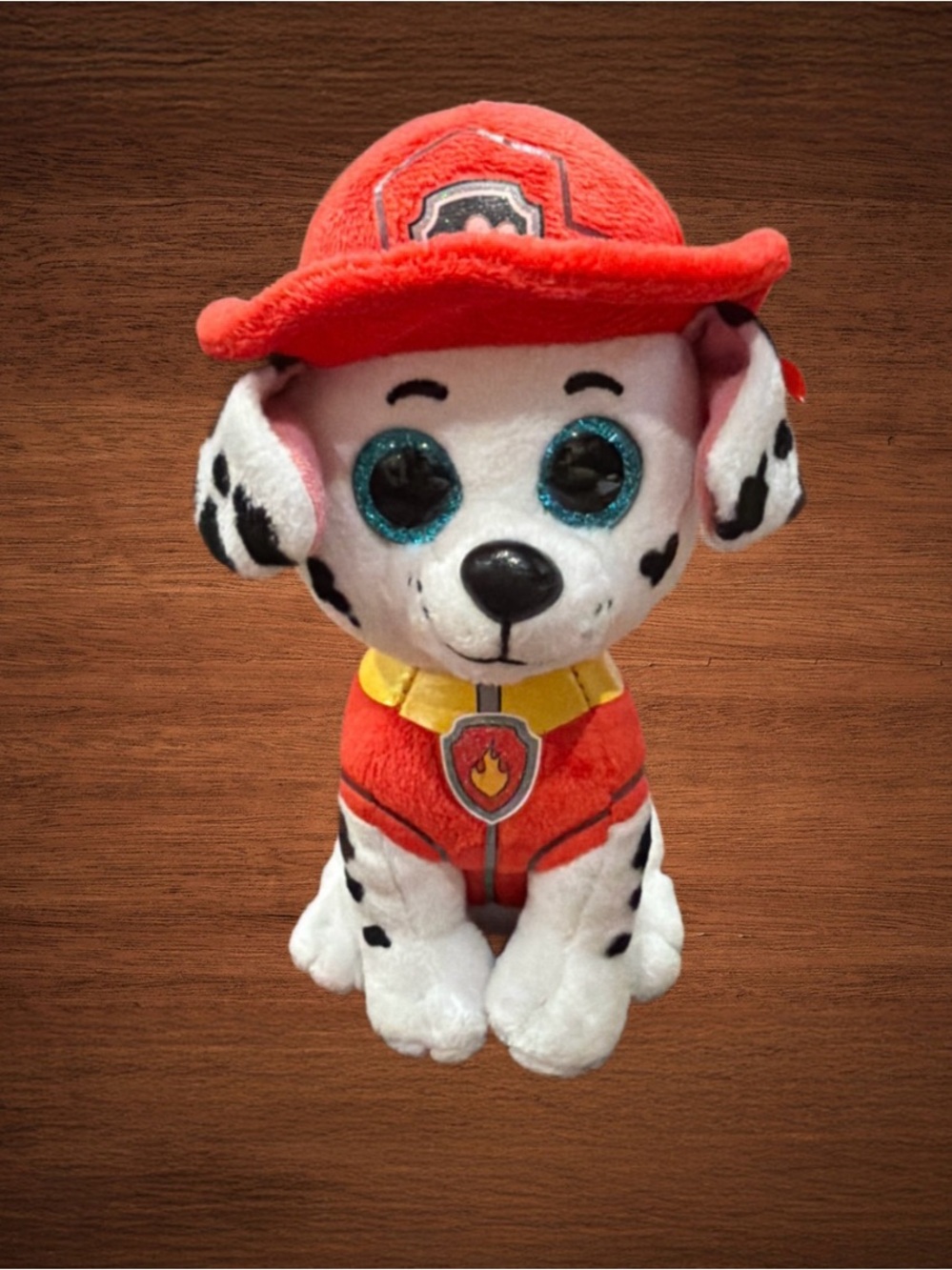 TY BEANIE BOOS PAW PATROL MARSHALL PLUSH DOG. 6” stuffed toy
